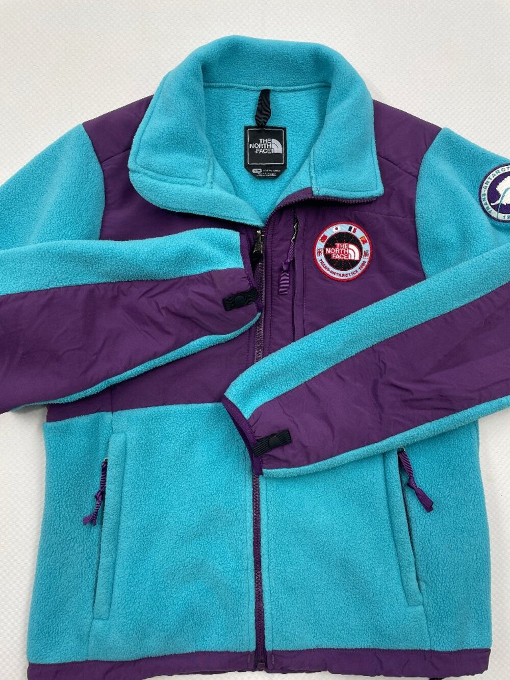 The North Face Trans-Antarctica 1990 Fleece Jacket Women's M Turquoise Purple